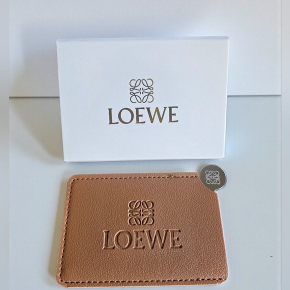 Loewe GWP Other - Loewe Brown Travel Mirror/Card Holder NEW